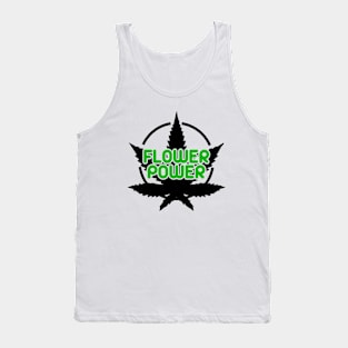 Flower Power Pot Leaf Logo Tank Top